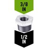 B & K STZ Industries 1/2 in. MIP each X 3/8 in. D FIP Galvanized Malleable Iron Hex Bushing 311UPB-1238